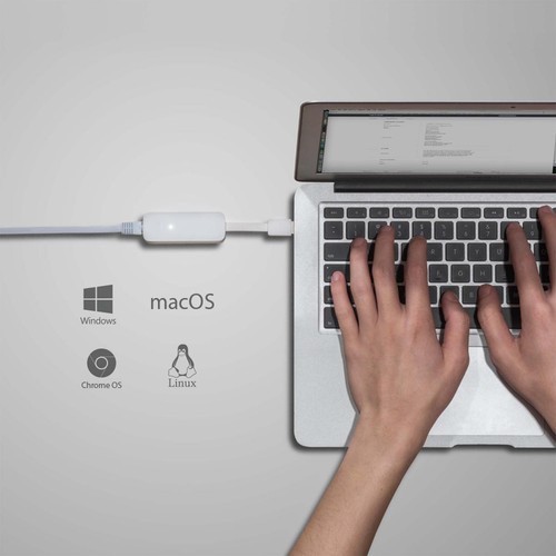 Network Adapter USB 3.0 To Lan Ethernet RJ-45 Gigabit Foldable Portable - 第 6/6 張圖片