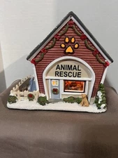 Animal Rescue  Humane Society St Nicholas Square Christmas Village In Box