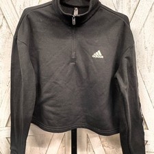 Adidas Black Half-Zip Sweatshirt