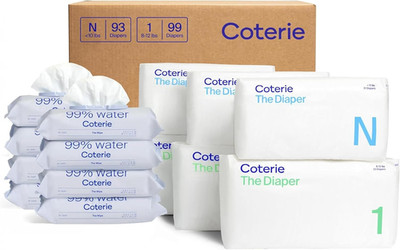 Baby Wipes + Diapers Kit, Size 1 (99 Count) & Size Newborn Diapers (93 Count), 8