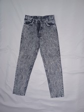 VINTAGE 1980s Levi's 575 Jeans Black Tab Acid Wash Men’s Size 32x32 MADE IN USA