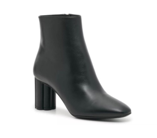 Salvatore Ferragamo-Molfetta Bootie Black Leather (Size 7.5, Medium)