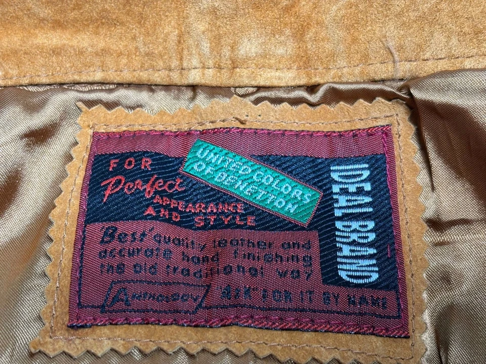 Falda lápiz de cuero United Colors of Benetton de colección para mujer talla 44 EE. UU. 6 hecha en Italia Foto 4 de 4