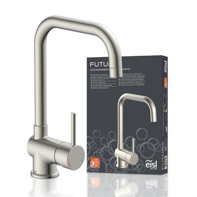eisl Küchenarmatur FUTURA Spültischarmatur Edelstahloptik Wasserhahn - Neu