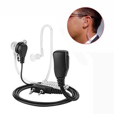 LOT OF 5 Universal 2pin PTT Earpiece for Walkie Talkie with mic