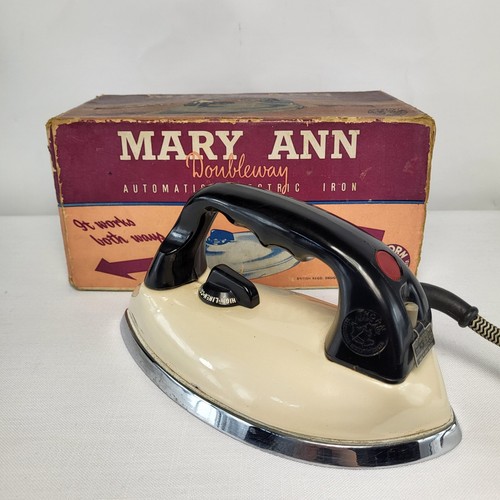 Thorn Electrical Industries Ltd 1938 Mary Ann Doubleway Iron Vintage Rare UK - Picture 4 of 24