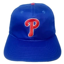 Vintage 1990s Philadelphia Phillies Blue Snapback Hat / Cap ⚾️ MLB Baseball