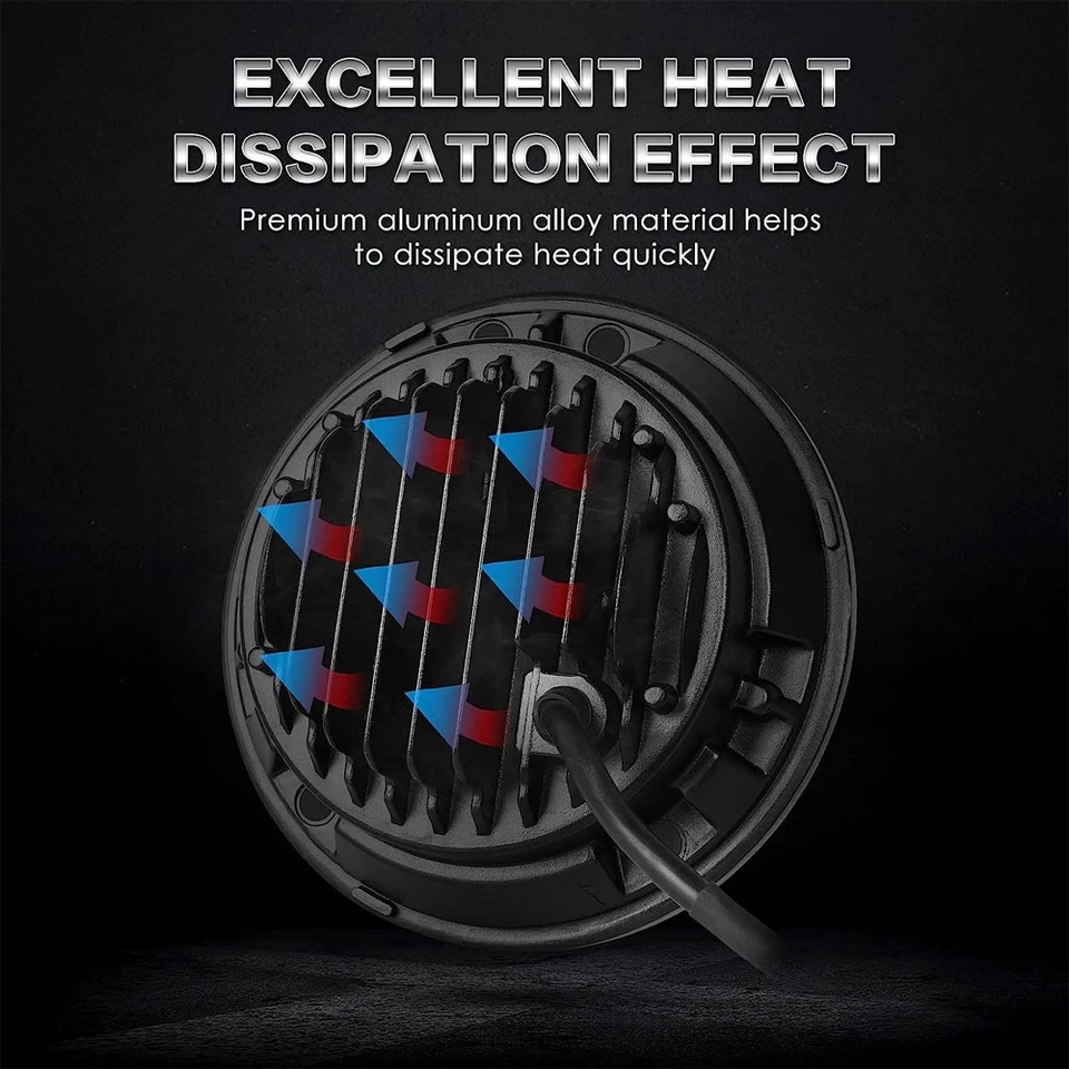 2PCS DOT Fit CHEVROLET P10 P20 P30 Van 7" LED Headlights Hi/Low Beam A++ - Image 4 of 4