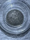 1857 Seated Liberty Half Dime Extremely Fine Nice Old Coin