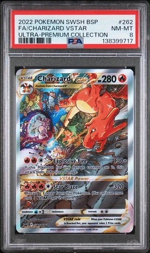Charizard Vstar SWSH262 Holo Promo UPC Pokemon PSA 8 *717