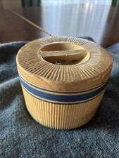 Blue Band Hull Yelloware Butter Crock