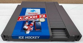 Cartucho de juego Nintendo NES Ice Hockey con folleto y estuche - probado funciona