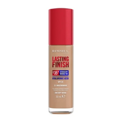 Rimmel Lasting Finish 35Hr Foundation 200 Soft Beige Full Coverage Hydrating ...