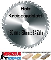 Hm KreissäGeblatt 190Mm X 30Mm X 24 Z Tisch Hand Kapp KreissäGe Holz SäGe Blatt