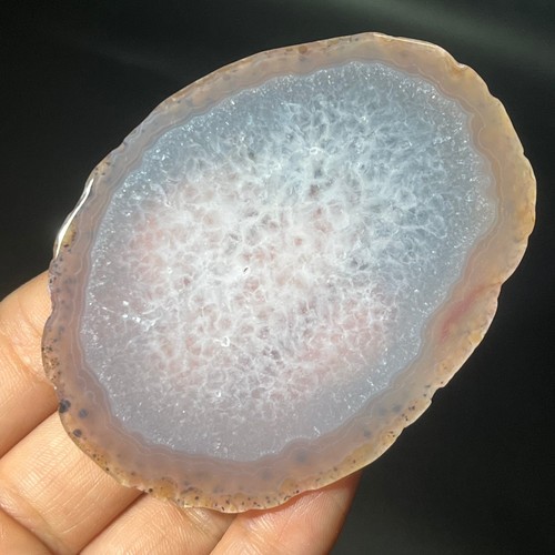 48G Natural Beautiful Agate Geode Druzy Slice Extra Large Gemstone - Picture 17 of 21
