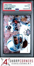 1995 FLEER FLAIR PREVIEW #10 BARRY SANDERS LIONS HOF PSA 10