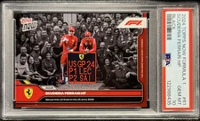2024 Topps Now Formula 1 61 Scuderia Ferrari Secures 1-2 Finish in US 