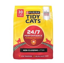 Purina Tidy Cats 24/7 Performance Non-Clumping Cat Litter Clean Linen 30 lb
