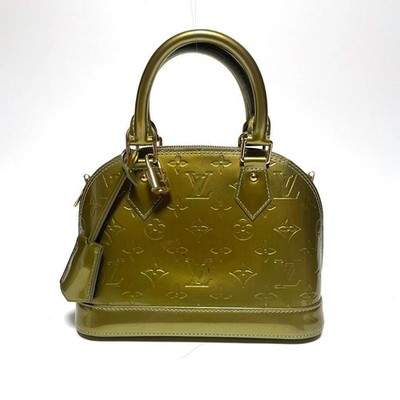 Louis Vuitton M91677 Alma BB 2way Monogram Vernis Khaki