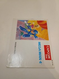 Mega Man 4 Nintendo NES Complete in Box Megaman 4 Tested CIB with Manual "RARE"