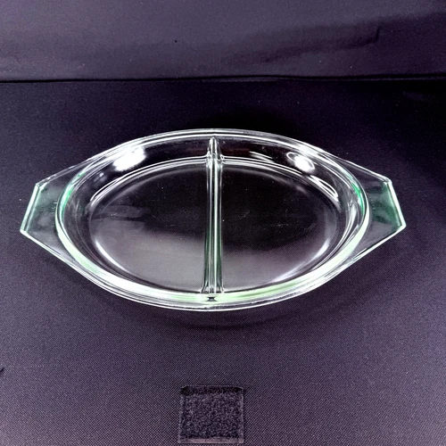 Pyrex Divided Casserole 945C 15 LID / LID ONLY Clear Glass