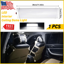 2X White Led RV Ceiling Dome Light LED Interior Lighting for Trailer Camper New