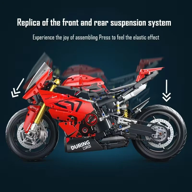 Build Blocks TECHNIC-Ducati Panigale Motorcycle 1:5 Scale L:45cm with Box - Image 4 of 4