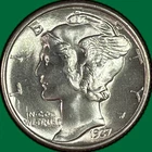 1937 Mercury Dime Gem Brilliant Uncirculated Gem BU Coin #41706
