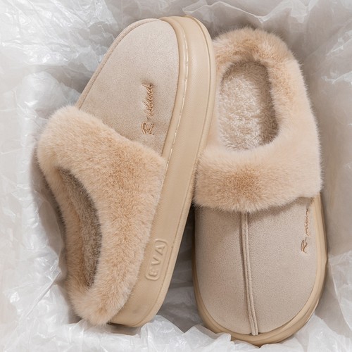 Plush Winter Fluffy Mule Slippers – Ultra Cozy, Soft Non-Slip Indoor House Shoes - Picture 8 of 14