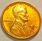 1910 S Lincoln Cent GEM BU Red *J2181