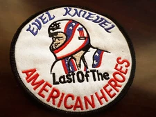 Evil Knievel Last American Hero Motorcycle Patch Vintage Hat Vest Jacket Badge