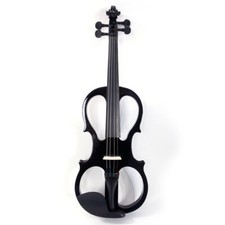 MOTOOS 4/4 Electric Silent Violin Case Bow Rosin Headphone Connecting Line V-0