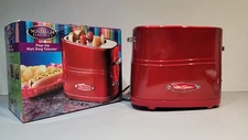 Hot Dog Toaster Steamer Maker Cooker Retro Series Nostalgia Electrics Red Pop-Up