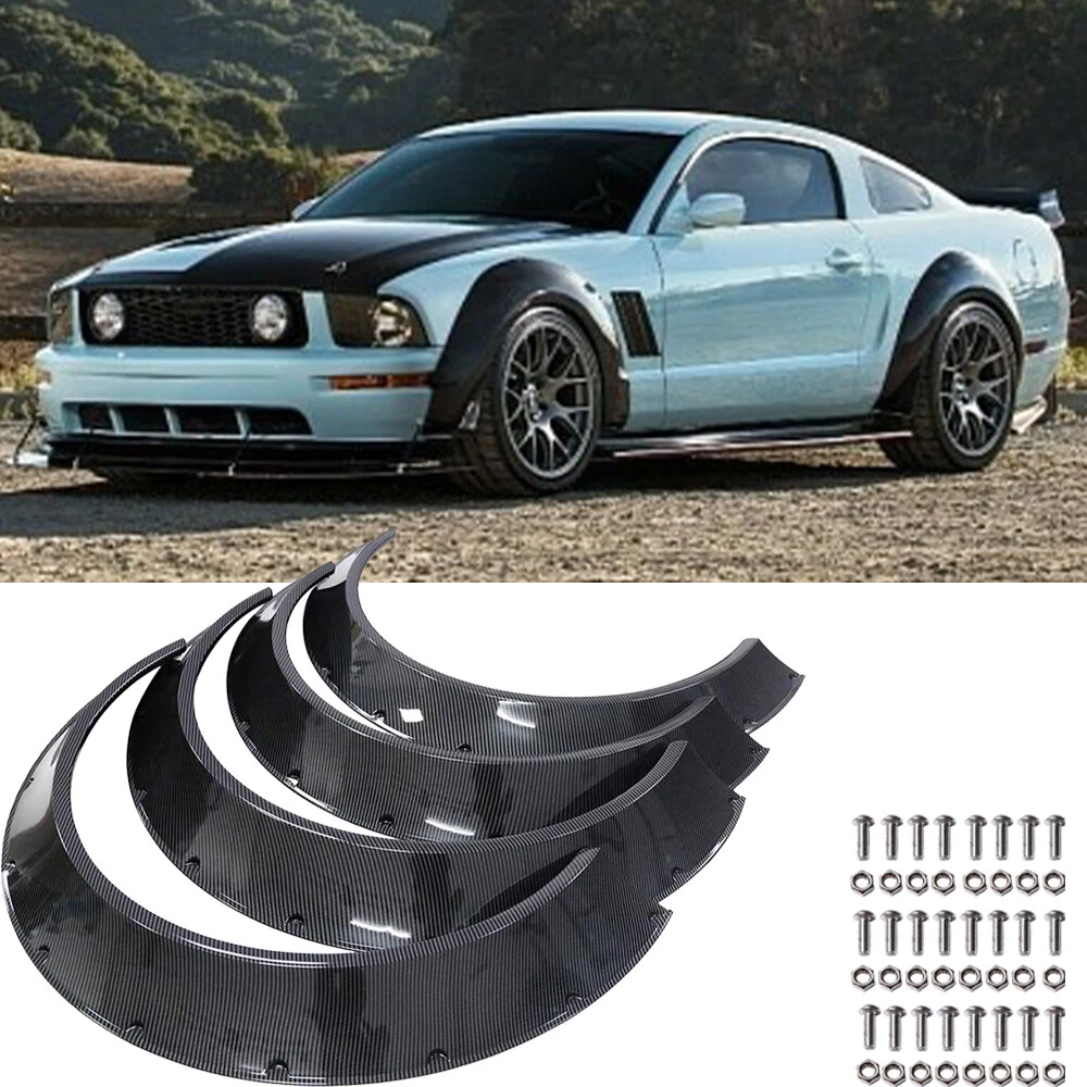 For Ford Mustang Shelby GT 4Pcs Carbon 4.5