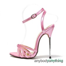 Women's Metal Heel Stilettos Evening Sandals Dress Shoes Party Strappy Party OL