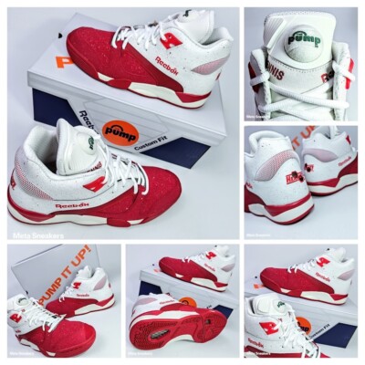 Reebok Court Victory Pump Men's US 10 White Chalk Red New Retro Lifestyle Tennis