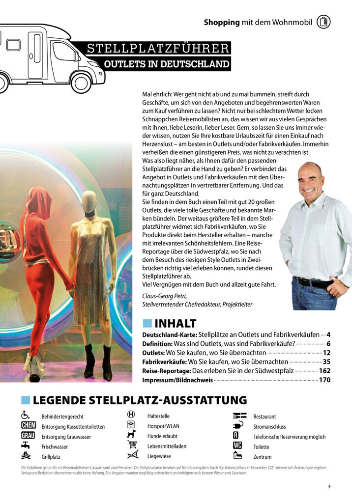 Thumbnail - Stellplatzführer Outlets In Deutschland | 2021 | Deutsch