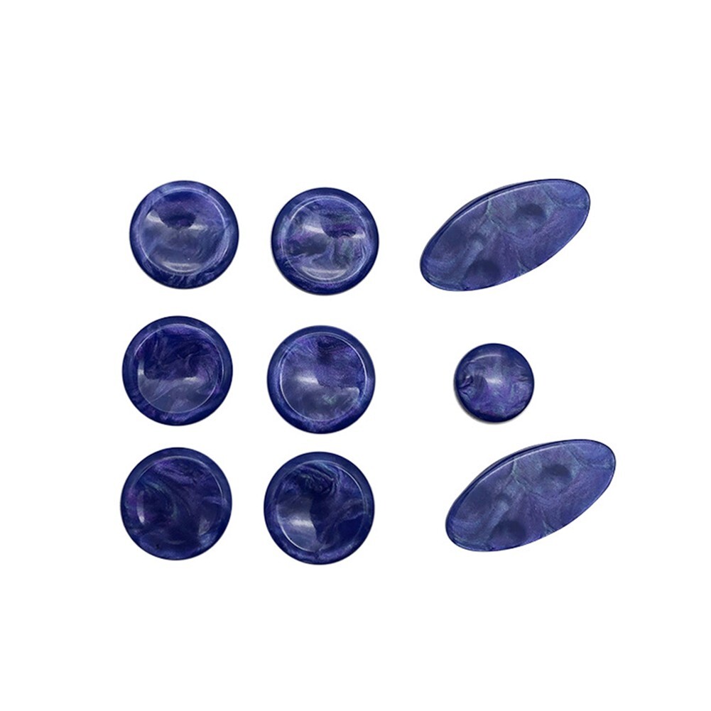 Set Di 9 Perle Per Tasti Sassofono In Guscio Bianco - Per Soprano, Contralto E Tenore