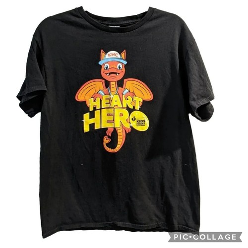 Heart Challenge 2022- 2023 Black T- Shirt American Association Hero Adult Large