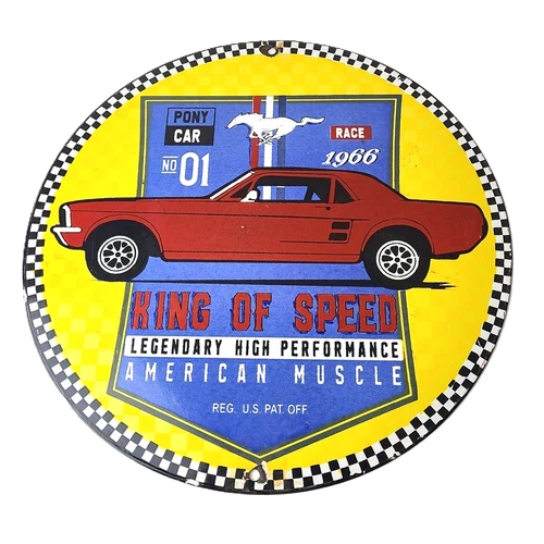 Vintage Ford Sign - Mustang Ford Automobile Service Gas Station Sign