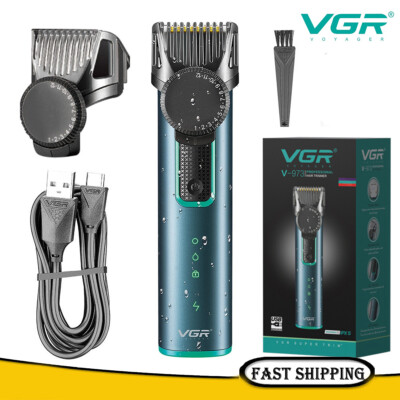VGR Hair Trimmer Electric Hair Clipper Waterproof Hair Cutting Haircut T-Blade