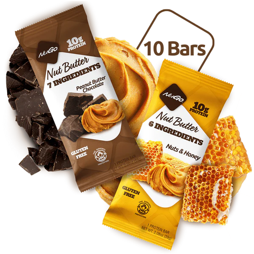 Nugo Nutrition Nut Butter Variety Pack 10 Protein Bars Free Shipping 691535481022 eBay