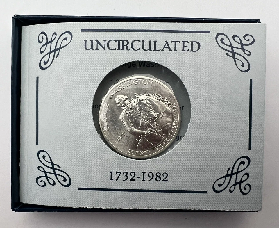 George Washington Commemorative 1982 D 1st 90% Coin Since 1964 Minted BU - Image 4 of 4