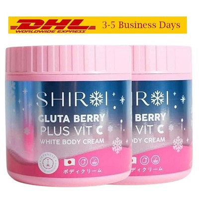 2xShiroi Gluta Berry Plus 500g Lotion Vit C Acai Peach Goji Body Cream White