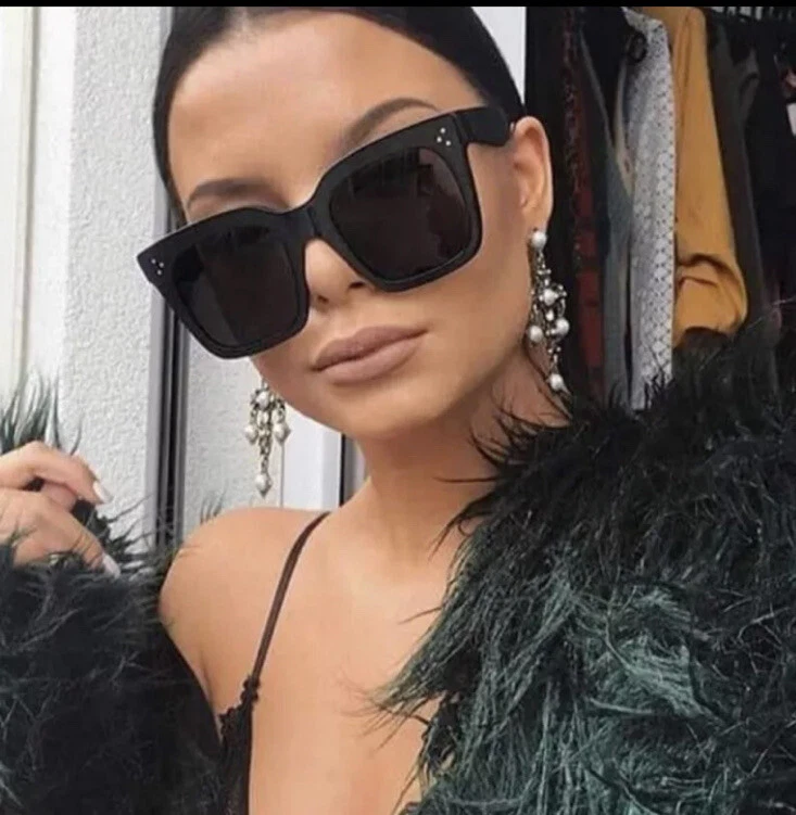 sunglasses Lady Flat Top Eyewear Lunette Femme Women Luxury eBay