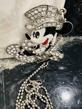 Disney- Mickey Mouse Pave Crystal Necklace