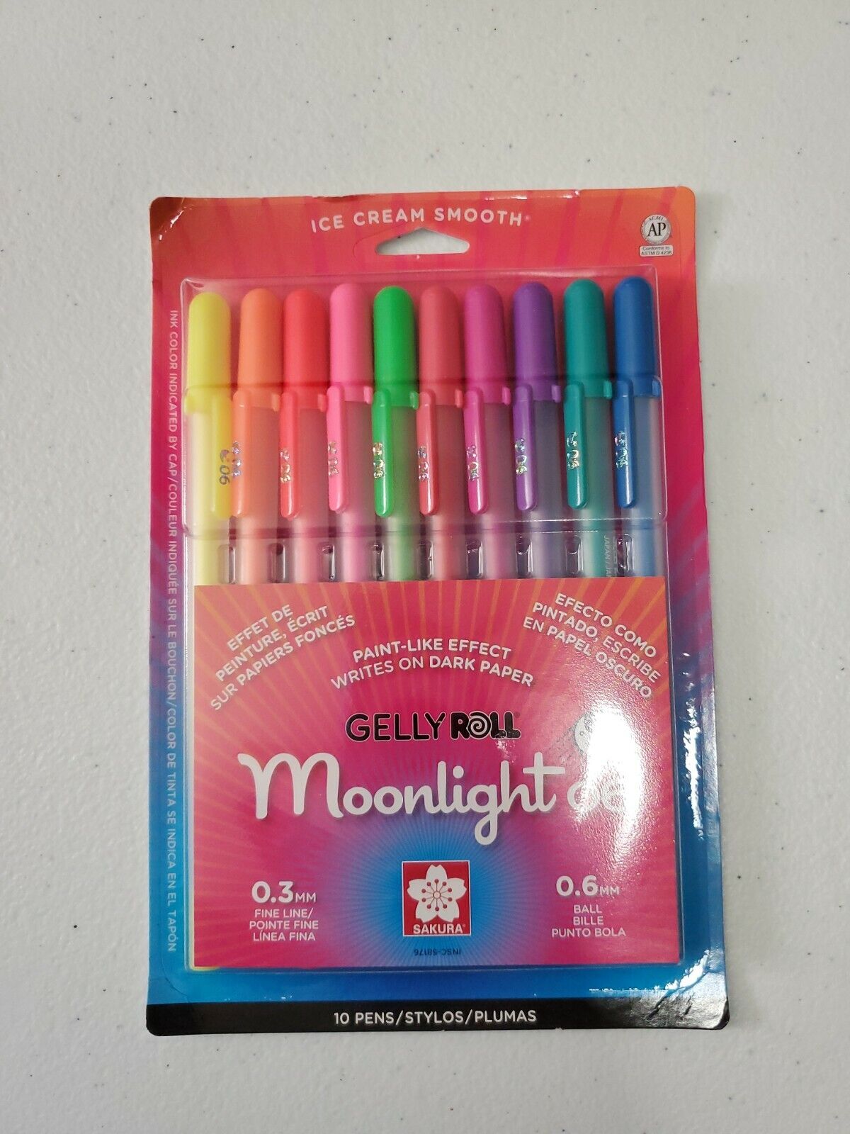 SAKURA 58176 Gelly Roll Moonlight 06, Assorted Gel Pens, 10 Piece Set