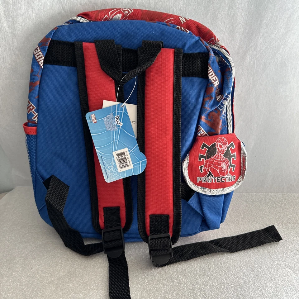 Ruz Marvel Spiderman 12" 3 D Toddler School Backpack Boy's Book Bag - Image 2 of 4
