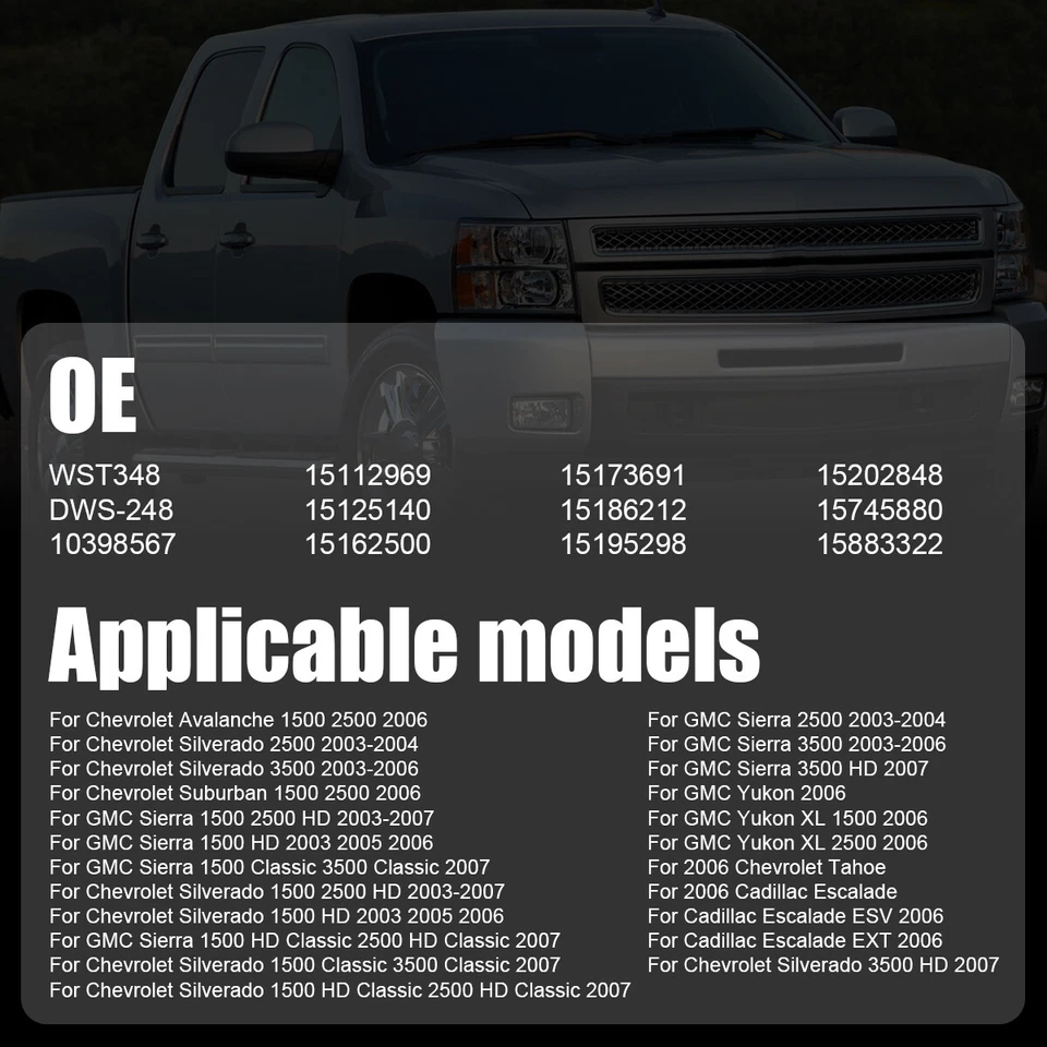 Interruptor de ventana eléctrica maestro del lado del conductor 15883322 para Chevy GMC Silverado 2003-07` Foto 2 de 4