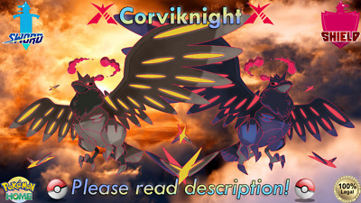  Shiny Non-shiny Corviknight Gigantamax 6IV ️Sword Shield HOME ( Legal)